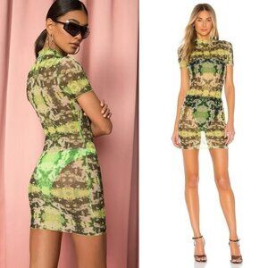 Superdown Sana Mesh Mini Dress